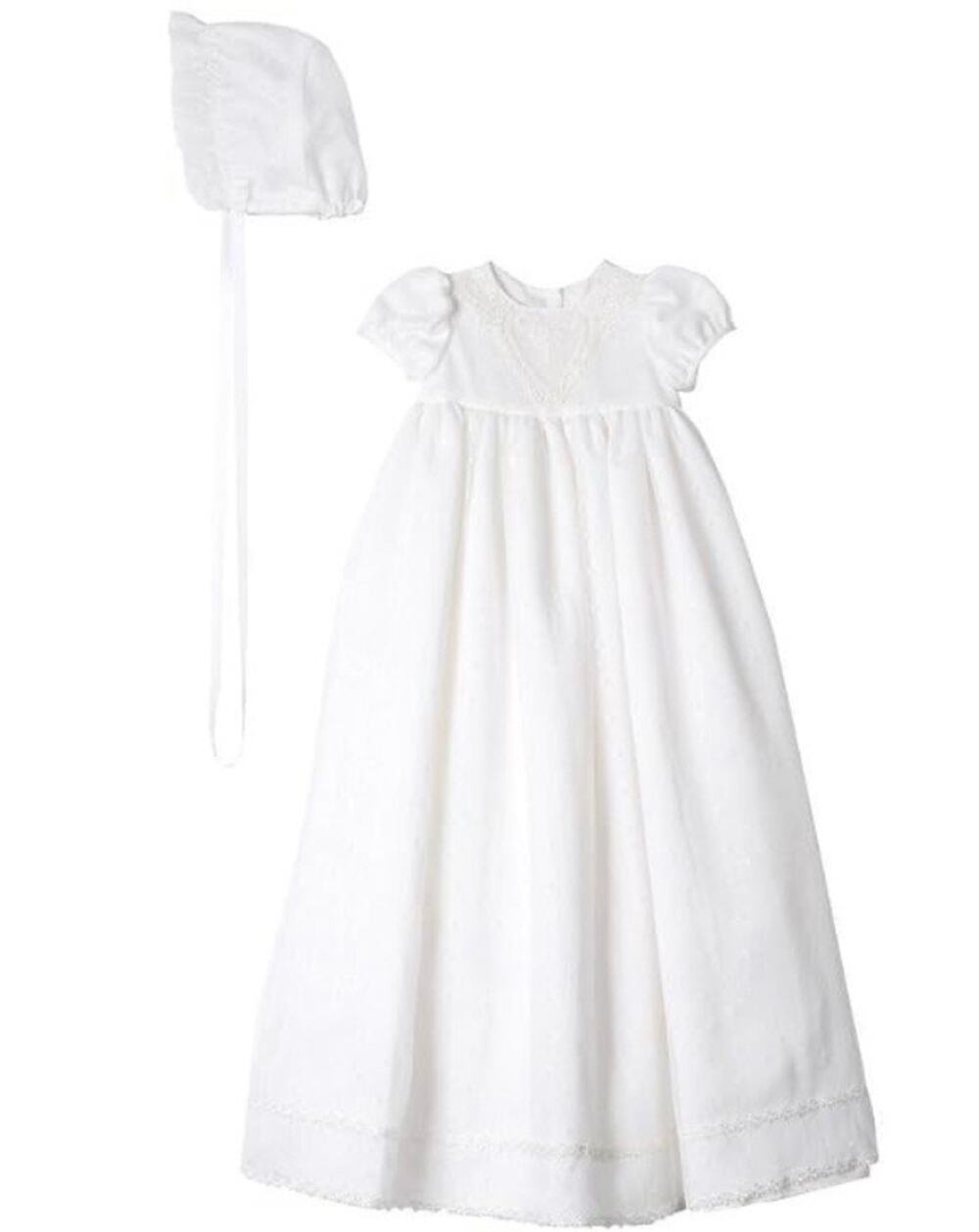 NEW! Mia & Mimi by Pippa & Julie White Baby Dress 6-9M Christening Gown